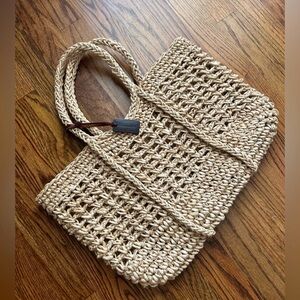SUMMER RAFFIA Woven Tote Bag
